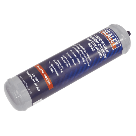 Sealey Gas Cylinder Disposable Carbon Dioxide 600g Model No-CO2/101