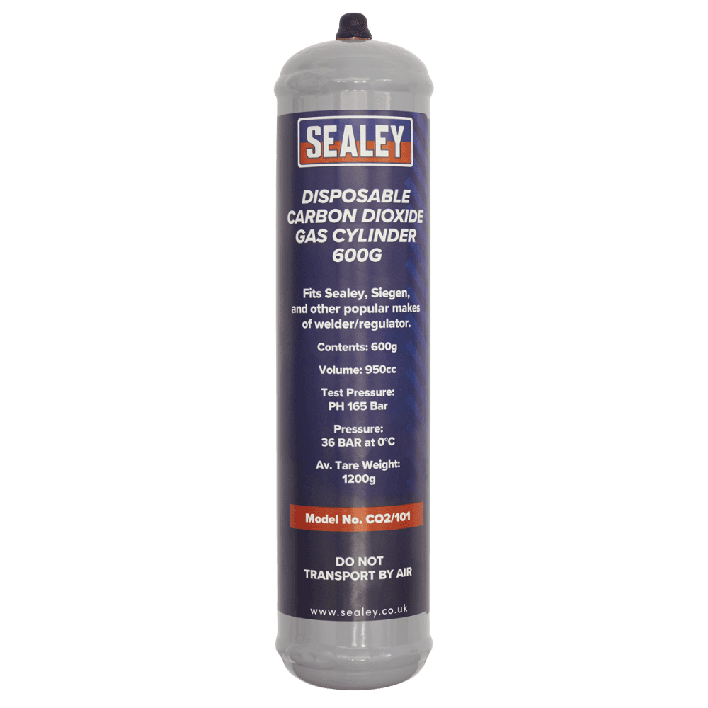 Sealey Gas Cylinder Disposable Carbon Dioxide 600g Model No-CO2/101