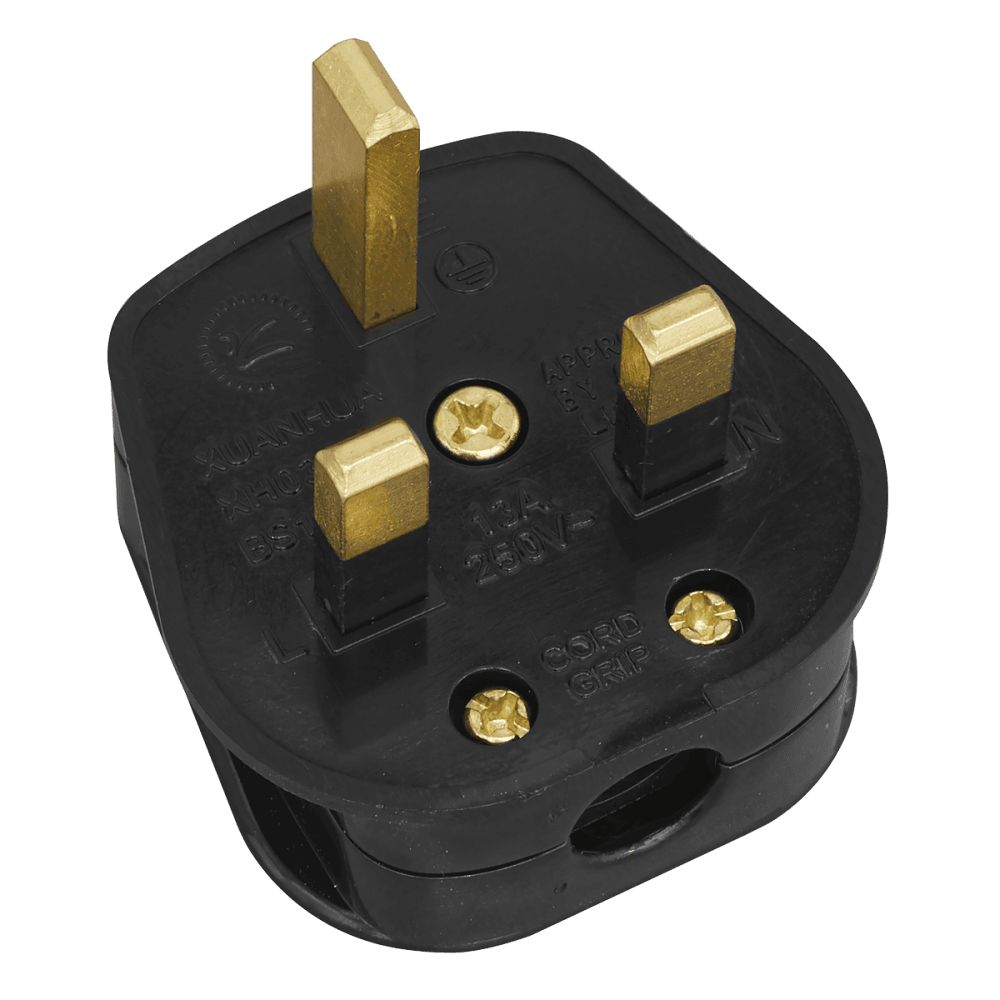 Sealey Resilient Plug 13Amp Heavy-Duty Pack of 20 Model No-PL13/320