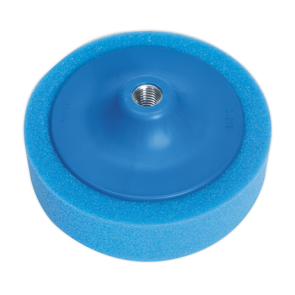Sealey Buffing & Polishing Foam Head 150 x 50mm 5/8"UNC Blue/Medium Model No-PTC/CH/5/8-B