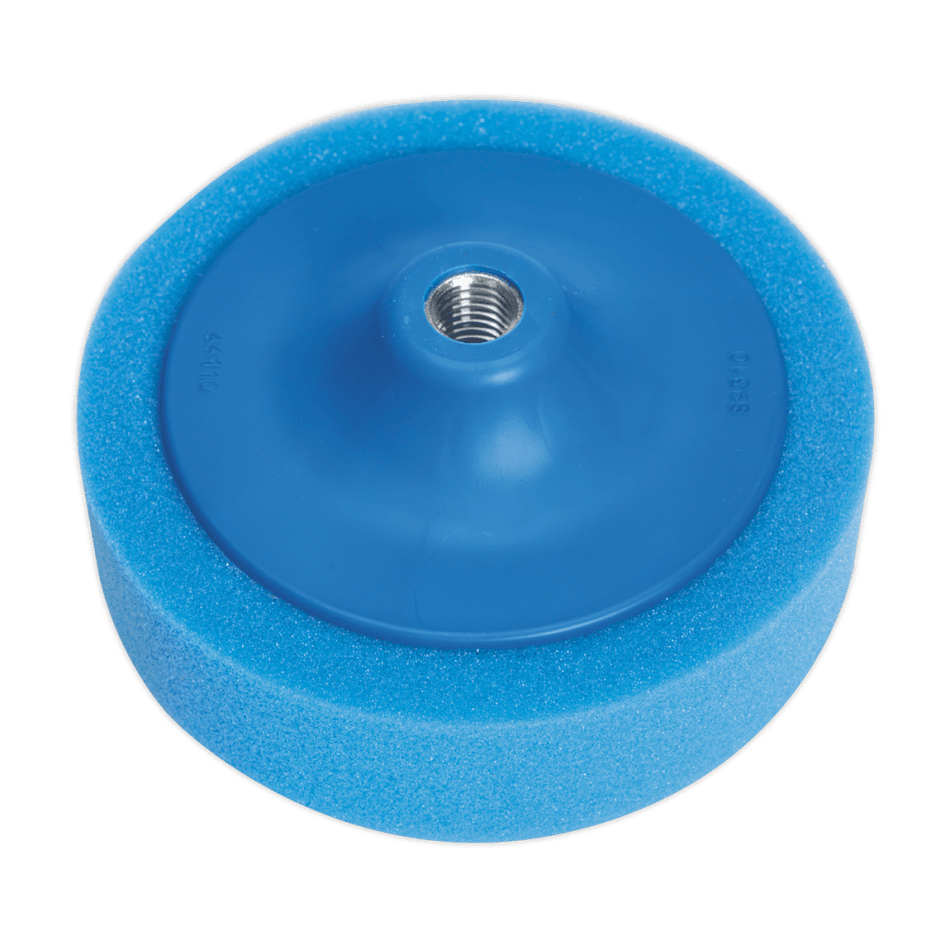 Sealey Buffing & Polishing Foam Head 150 x 50mm 5/8"UNC Blue/Medium Model No-PTC/CH/5/8-B