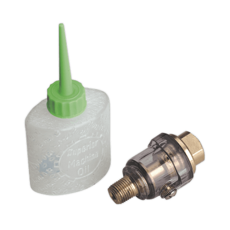 Sealey Mini In-Line Air Tool Oiler 1/4"BSP with Filler Model No-SA111