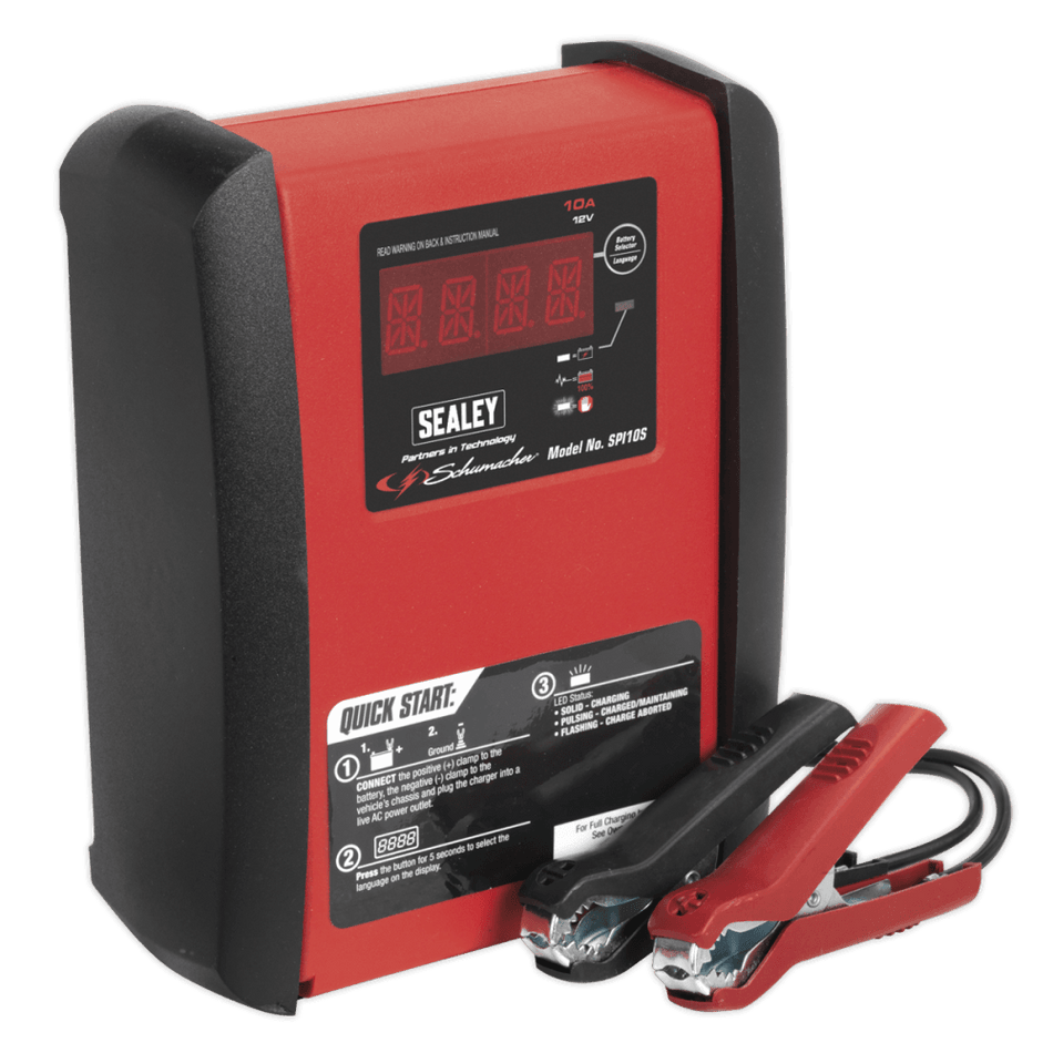 Intelligent Speed Charge Battery Charger 10Amp 12V Model No.-21715