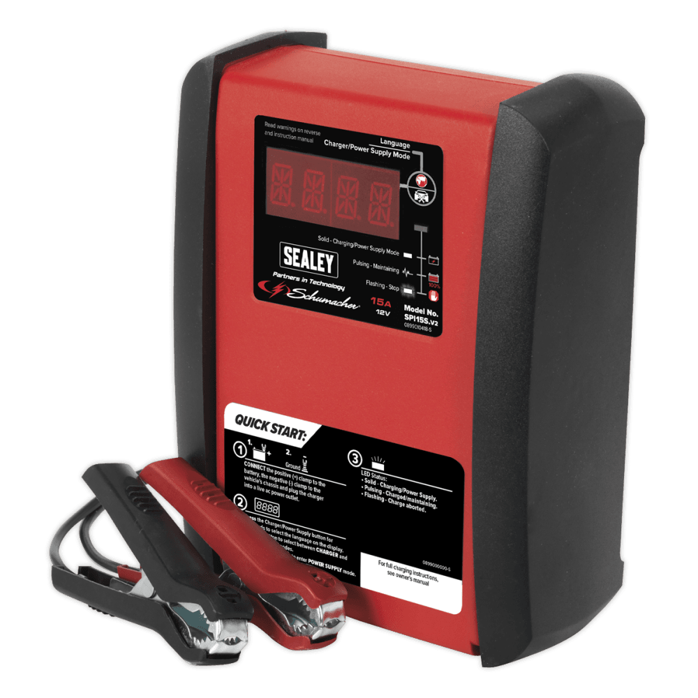 Intelligent Speed Charge Battery Charger 15Amp 12V Model No.-21716