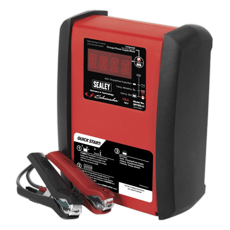 Intelligent Speed Charge Battery Charger 15Amp 12V Model No.-21716