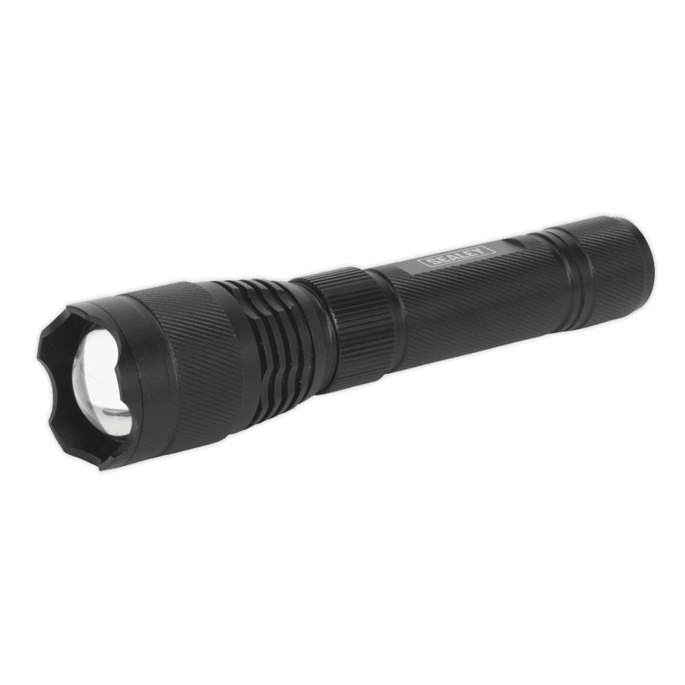 Aluminium Torch 10W T6 CREE LED Adjustable Focus Rechargeable with USB Port Model No.-21898