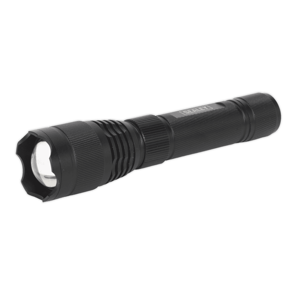 Aluminium Torch 10W T6 CREE LED Adjustable Focus Rechargeable with USB Port Model No.-21898