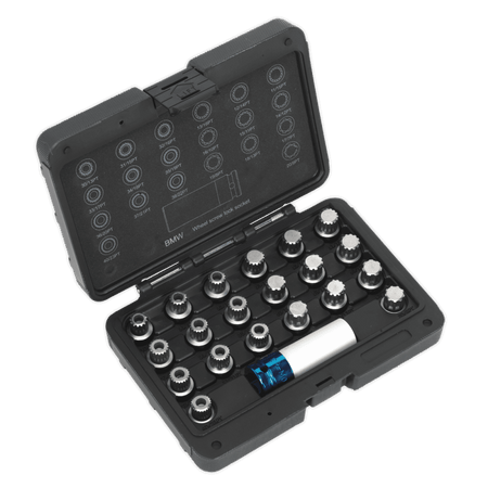 Locking Wheel Nut Key Set 21pc - BMW & Mini Model No.-21674