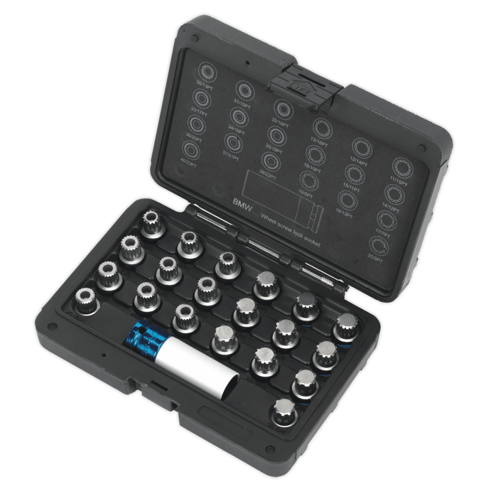 Locking Wheel Nut Key Set 21pc - BMW & Mini Model No.-21674