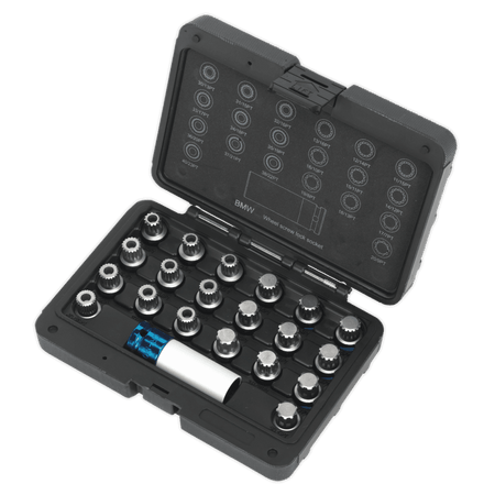 Locking Wheel Nut Key Set 21pc - BMW & Mini Model No.-21674