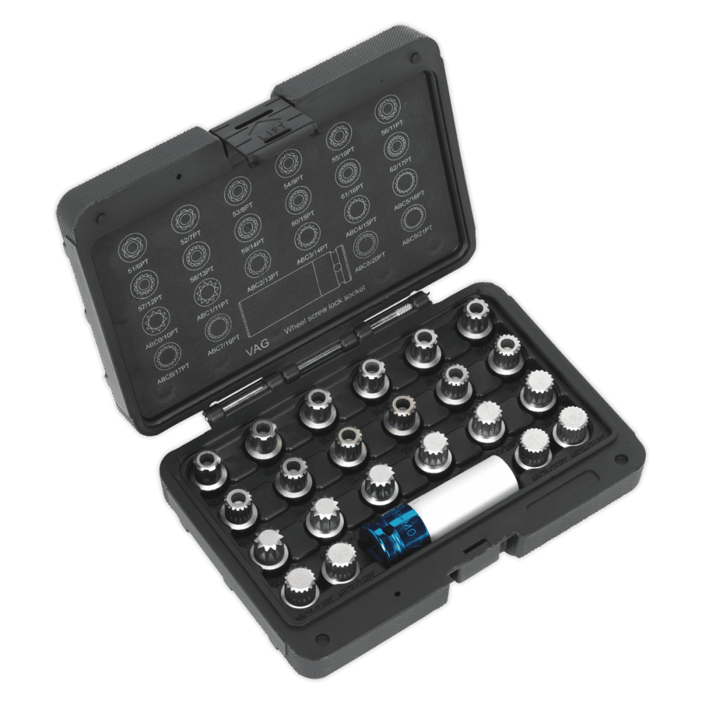 Locking Wheel Nut Key Set 23pc - VAG Model No.-21675