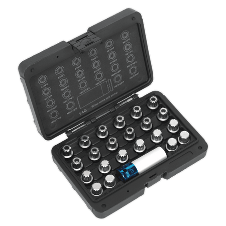 Locking Wheel Nut Key Set 23pc - VAG Model No.-21675
