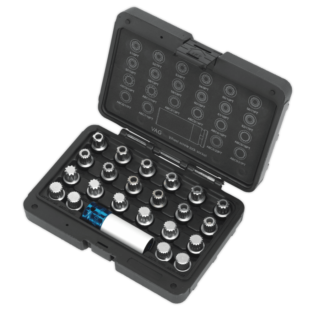 Locking Wheel Nut Key Set 23pc - VAG Model No.-21675