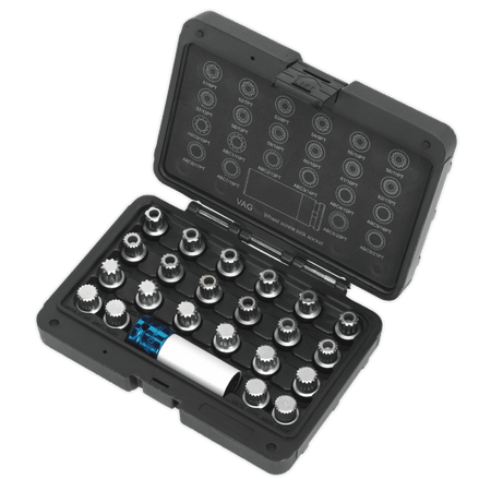 Locking Wheel Nut Key Set 23pc - VAG Model No.-21675