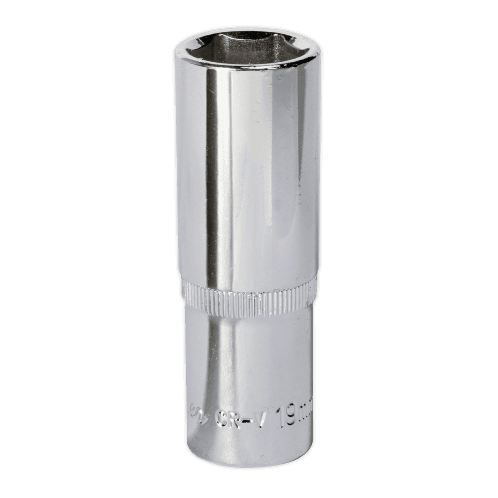 WallDrive, Socket 19mm Deep 1/2"Sq Drive Fully Polished Model No.-14750