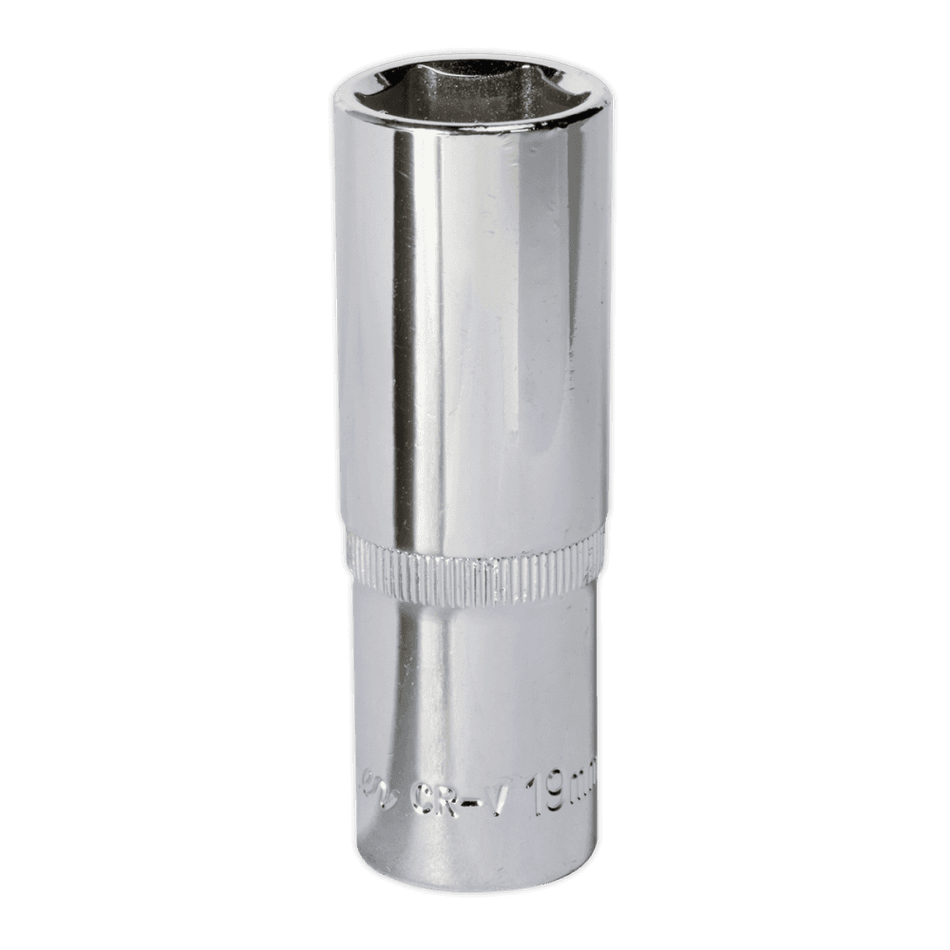 WallDrive, Socket 19mm Deep 1/2"Sq Drive Fully Polished Model No.-14750