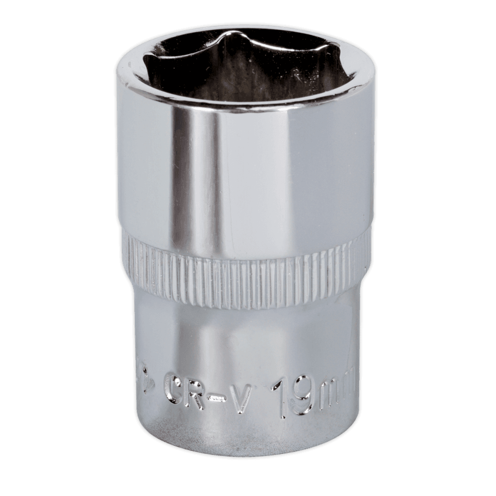 WallDrive, Socket 19mm 1/2"Sq Drive Fully Polished Model No.-14736