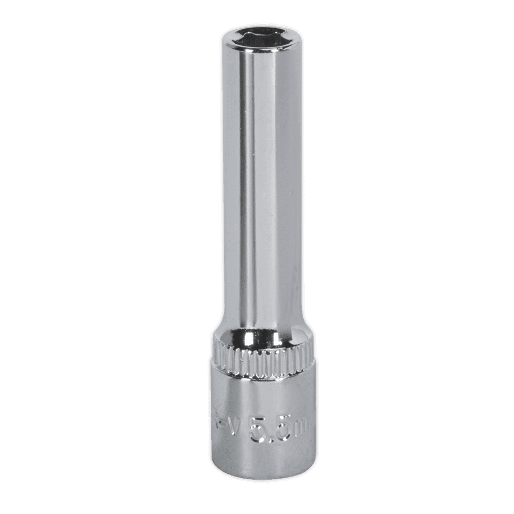 WallDrive, Socket 5.5mm Deep 1/4"Sq Drive Fully Polished Model No.-14756