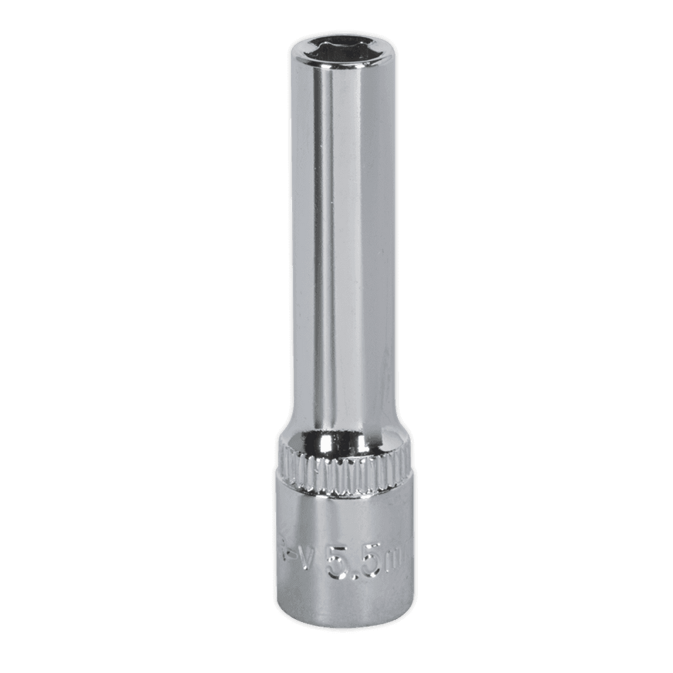 WallDrive, Socket 5.5mm Deep 1/4"Sq Drive Fully Polished Model No.-14756