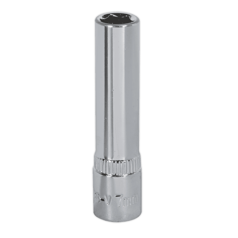 WallDrive, Socket 7mm Deep 1/4"Sq Drive Fully Polished Model No.-14759