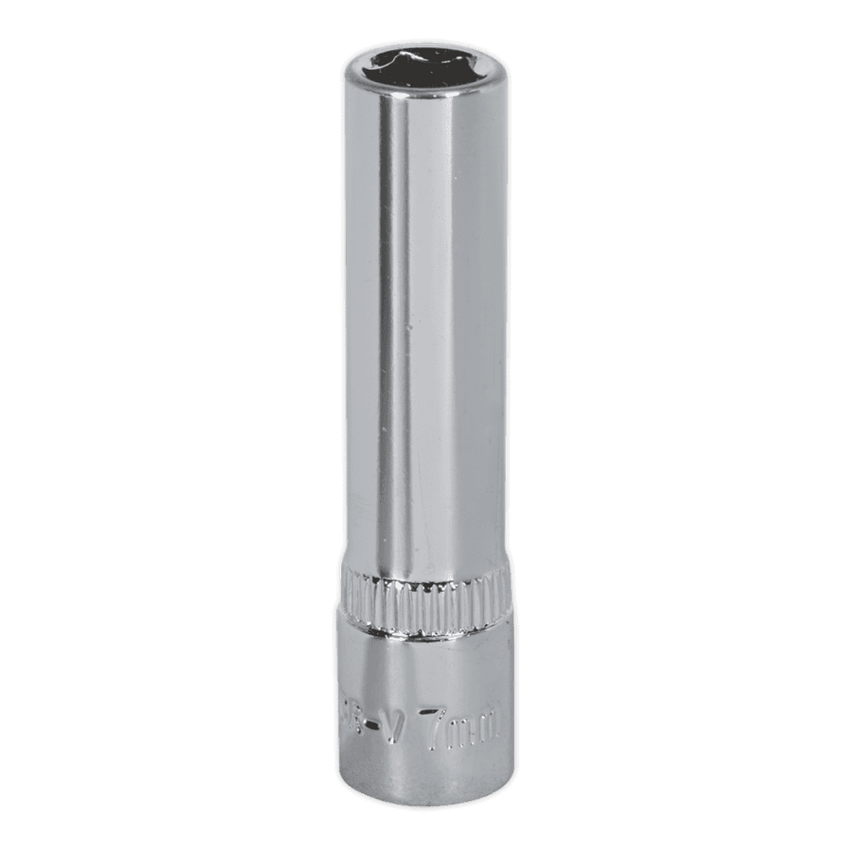 WallDrive, Socket 7mm Deep 1/4"Sq Drive Fully Polished Model No.-14759