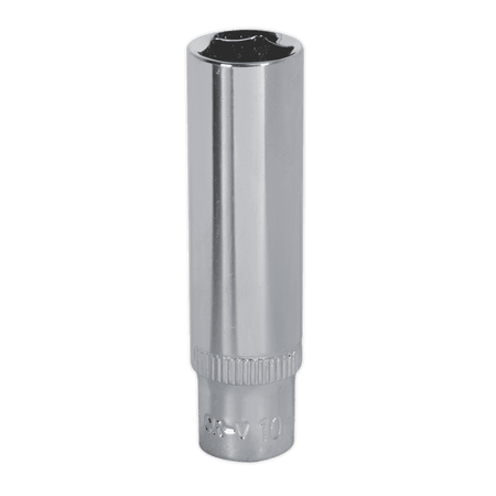 WallDrive, Socket 10mm Deep 1/4"Sq Drive Fully Polished Model No.-14763