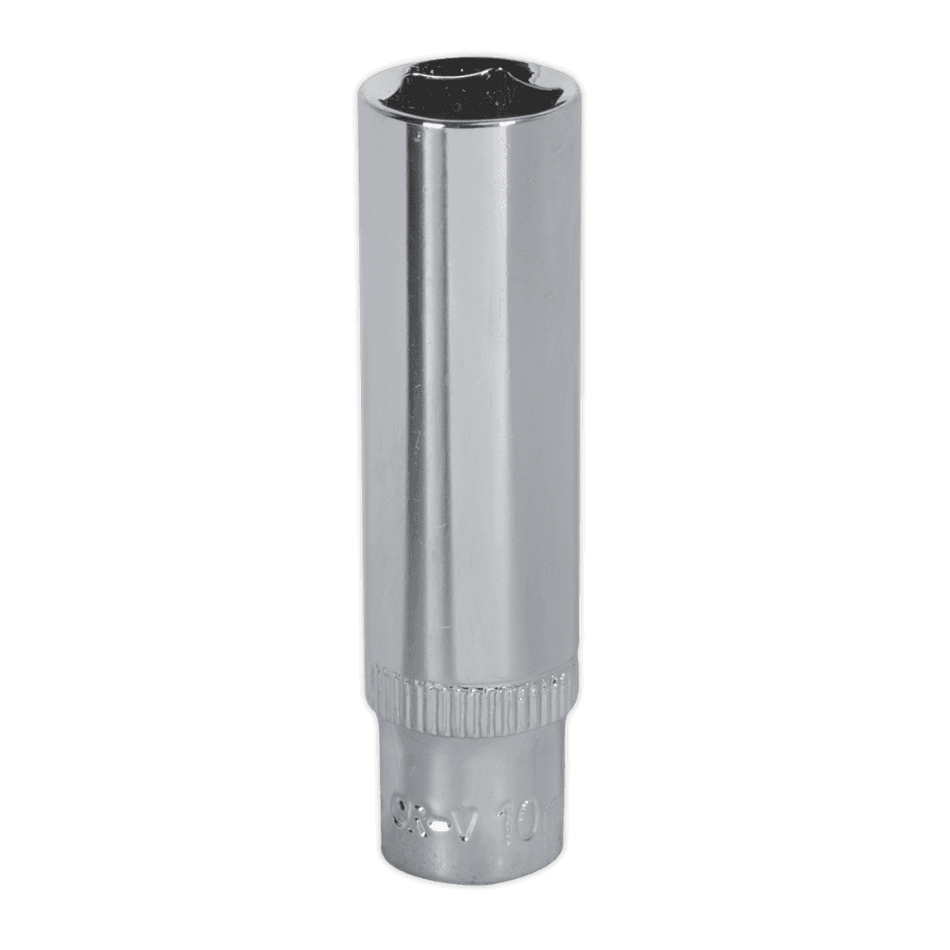 WallDrive, Socket 10mm Deep 1/4"Sq Drive Fully Polished Model No.-14763