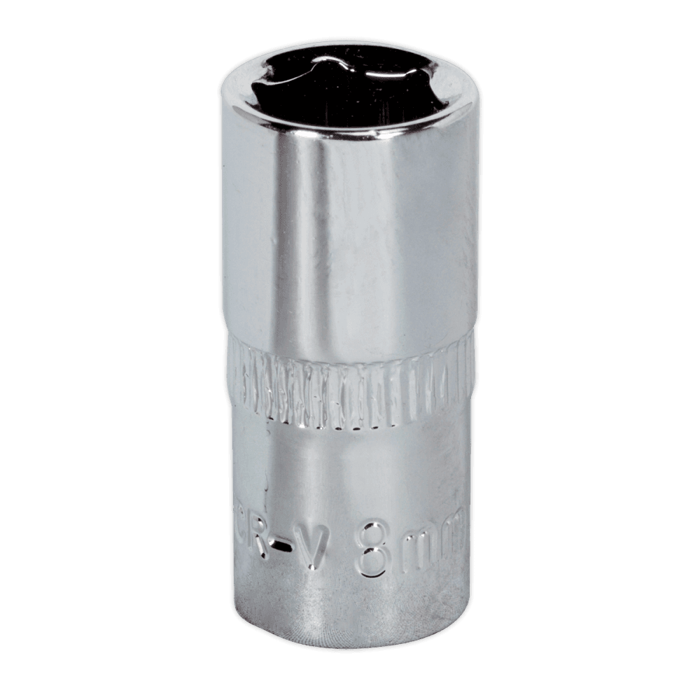 WallDrive, Socket 8mm 1/4"Sq Drive Fully Polished Model No.-14770