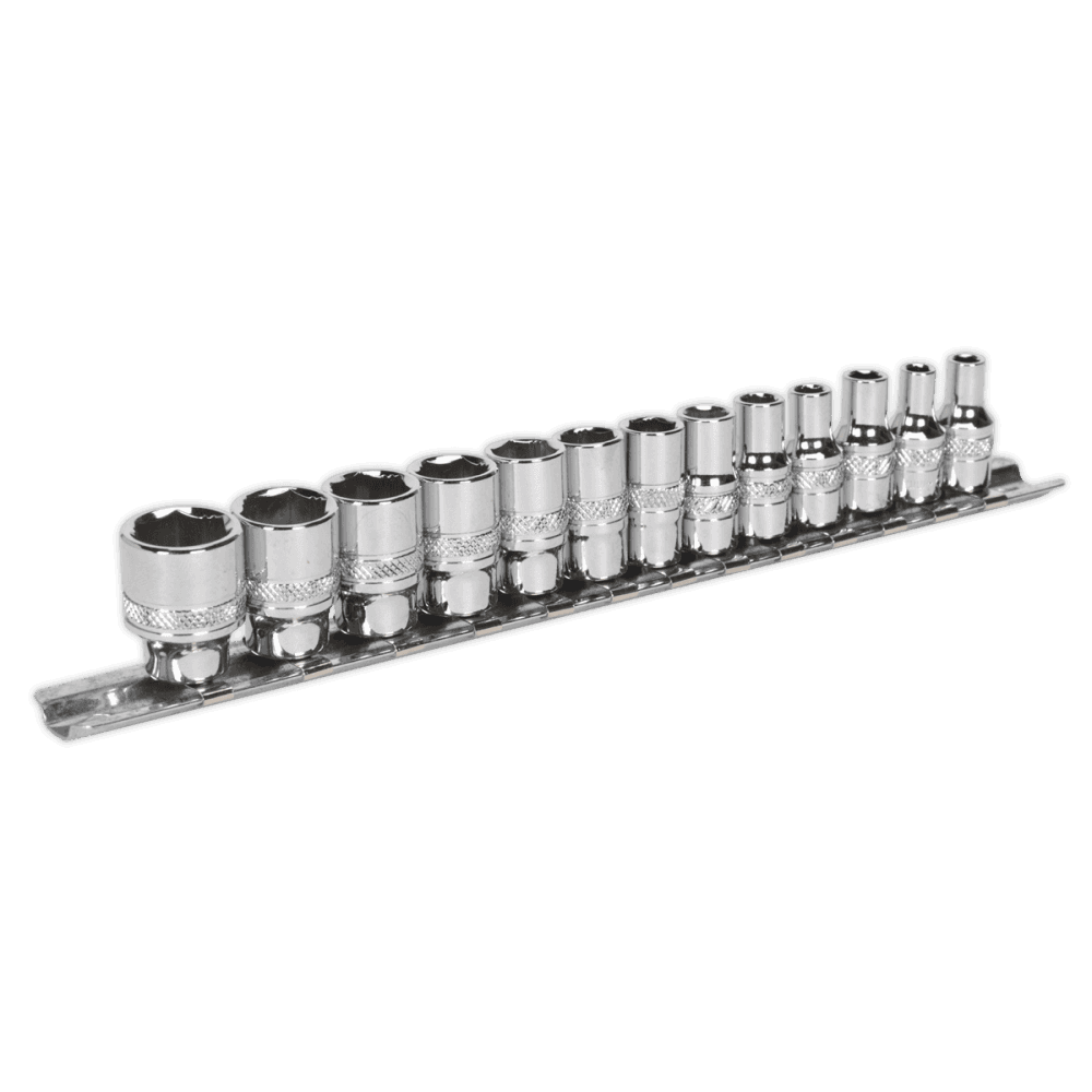 Socket Set 13pc 1/4"Sq Drive Lock-On? 6pt Metric Model No.-21983
