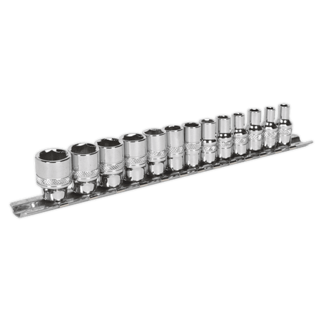 Socket Set 13pc 1/4"Sq Drive Lock-On? 6pt Metric Model No.-21983