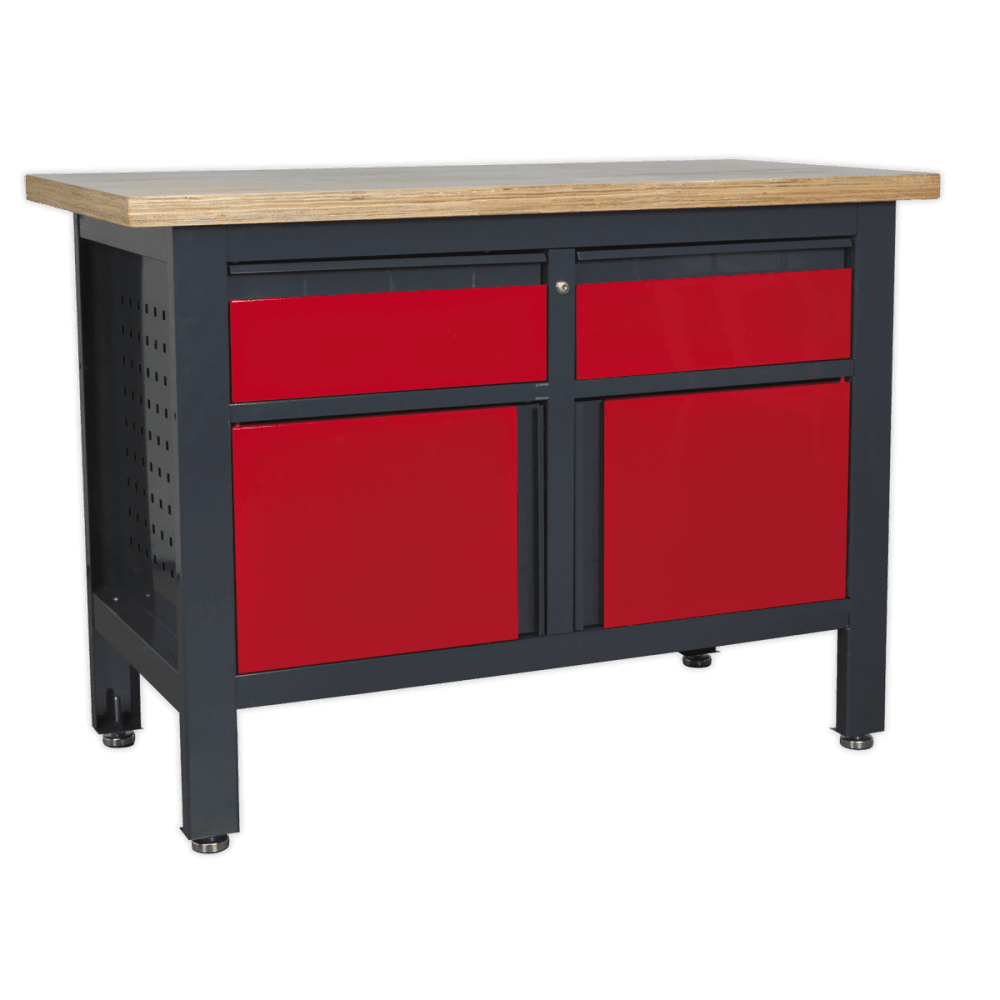Workstation with 2 Drawers & 2 Cupboards Model No.-21766