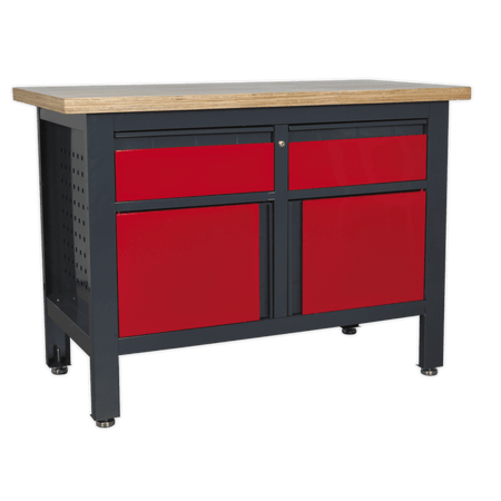 Workstation with 2 Drawers & 2 Cupboards Model No.-21766