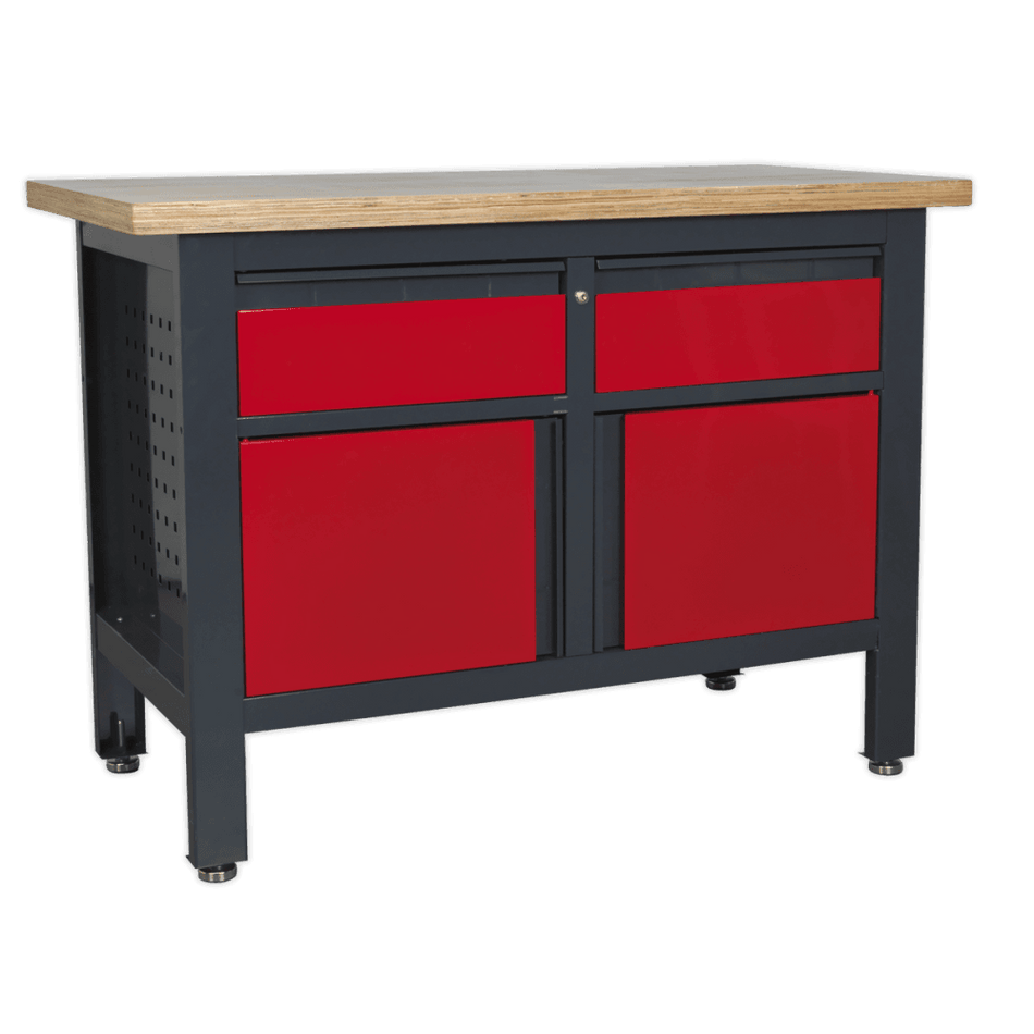 Workstation with 2 Drawers & 2 Cupboards Model No.-21766