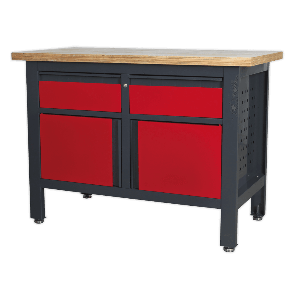 Workstation with 2 Drawers & 2 Cupboards Model No.-21766