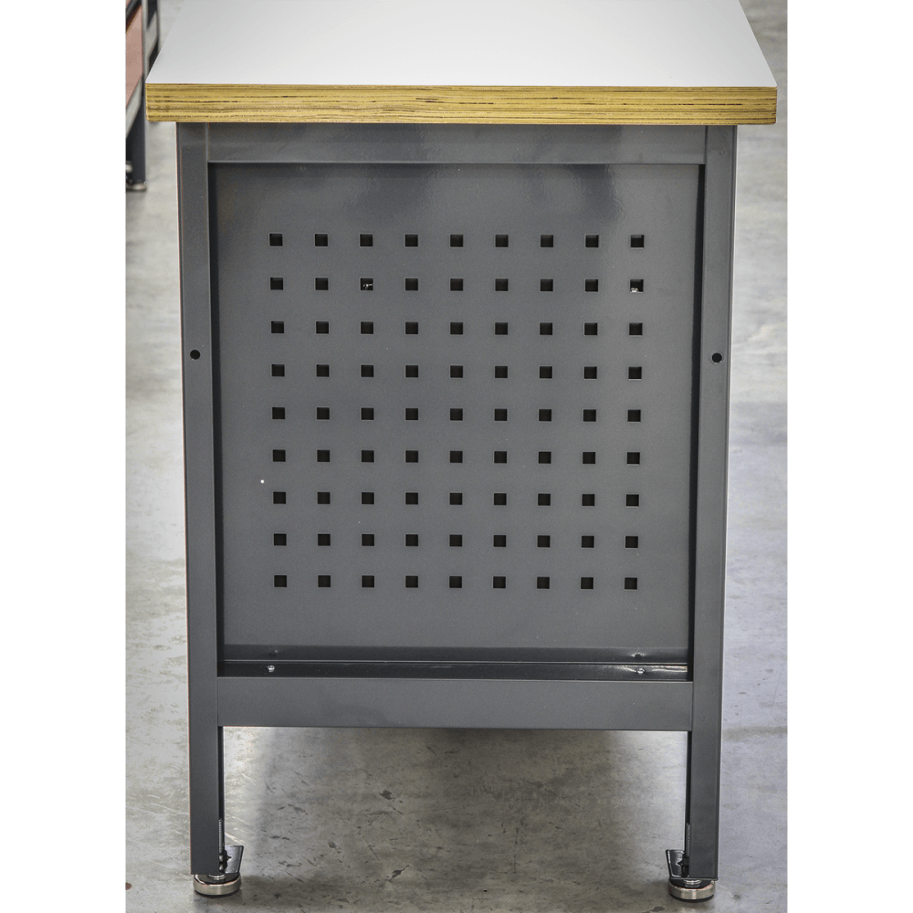 Workstation with 2 Drawers, 2 Cupboards & Open Storage Model No.-21768