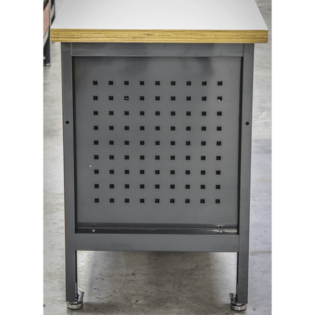 Workstation with 2 Drawers, 2 Cupboards & Open Storage Model No.-21768