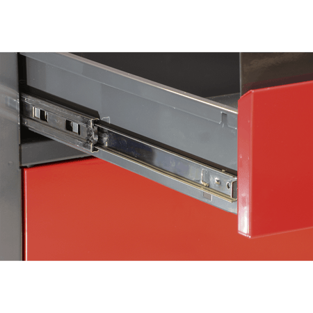 Workstation with 2 Drawers, 2 Cupboards & Open Storage Model No.-21768