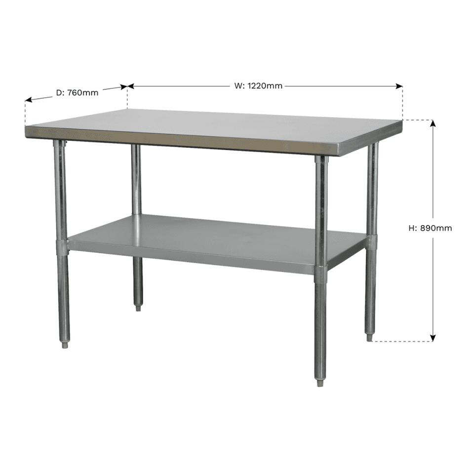 Stainless Steel Workbench 1.2mtr Model No.-21808