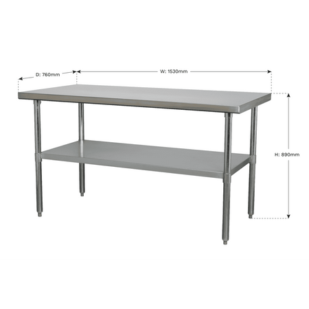 Stainless Steel Workbench 1.5mtr Model No.-21809