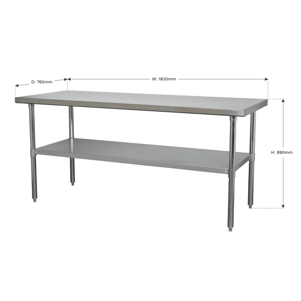 Stainless Steel Workbench 1.8mtr Model No.-21810