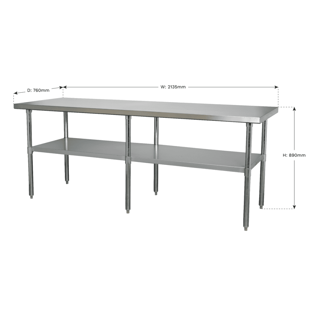 Stainless Steel Workbench 2.1mtr Model No.-21811