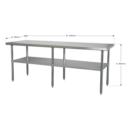 Stainless Steel Workbench 2.1mtr Model No.-21811