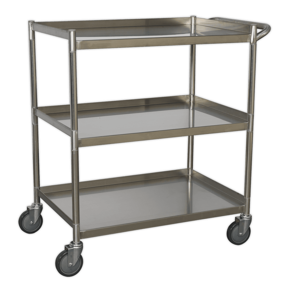 Workshop Trolley 3-Level Stainless Steel Model No.-21836