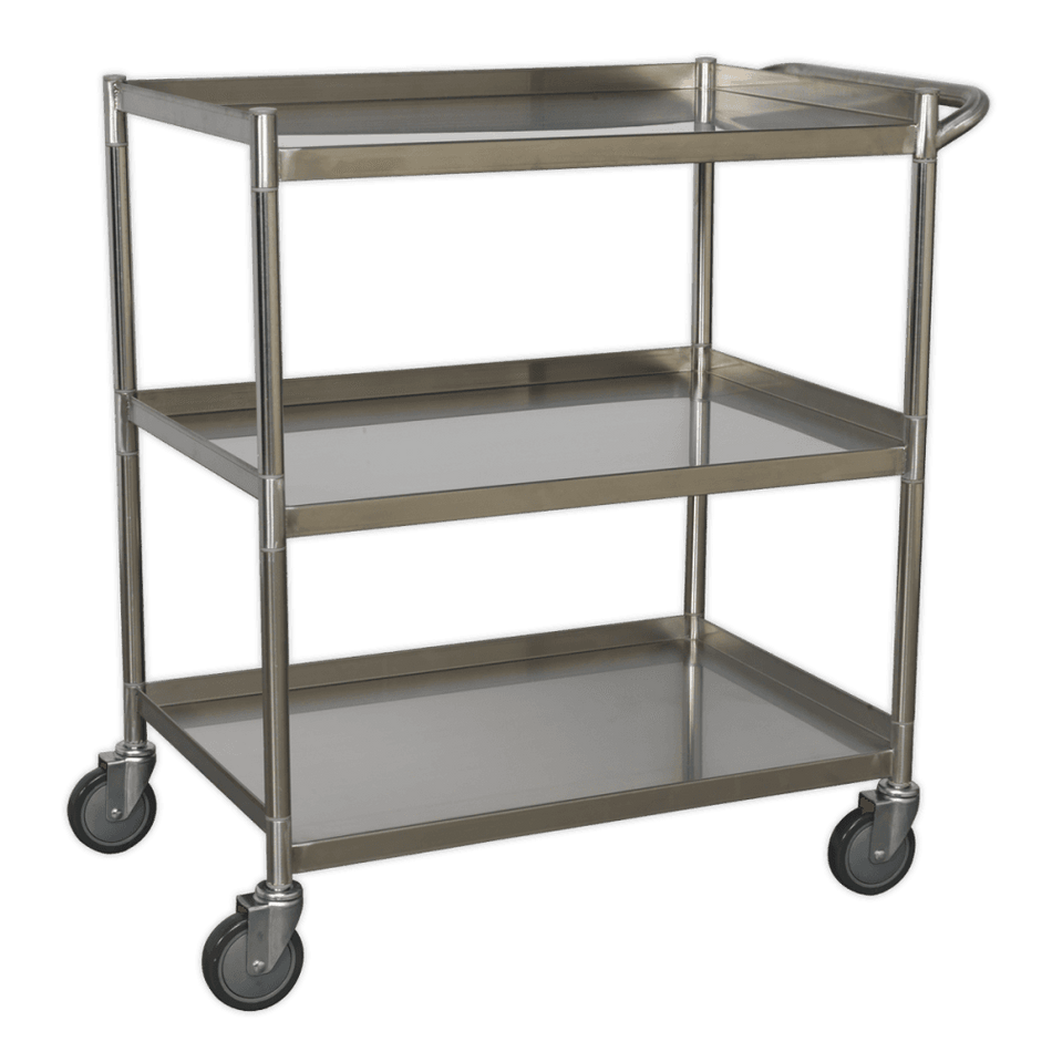 Workshop Trolley 3-Level Stainless Steel Model No.-21836