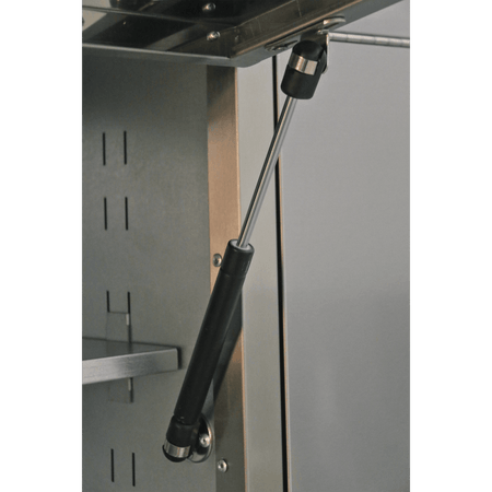 Mobile Stainless Steel Tool Cabinet 10 Drawer with Backboard & 2 Wall Cupboards Model No.-21900