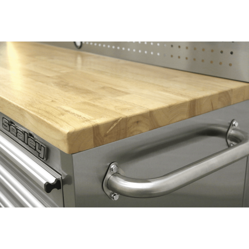 Mobile Stainless Steel Tool Cabinet 10 Drawer with Backboard & 2 Wall Cupboards Model No.-21900