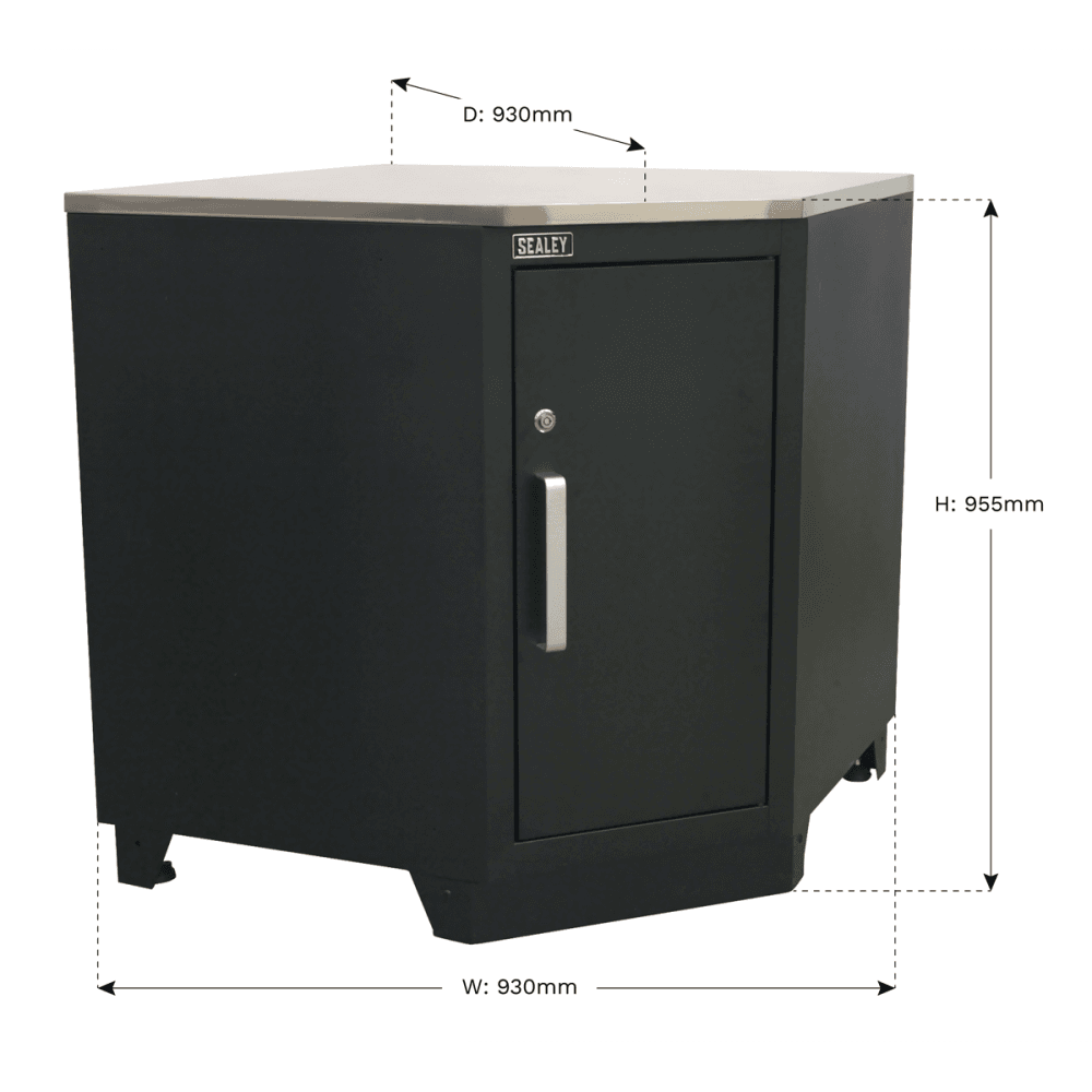 Modular Corner Floor Cabinet 930mm Heavy-Duty Model No.-21928