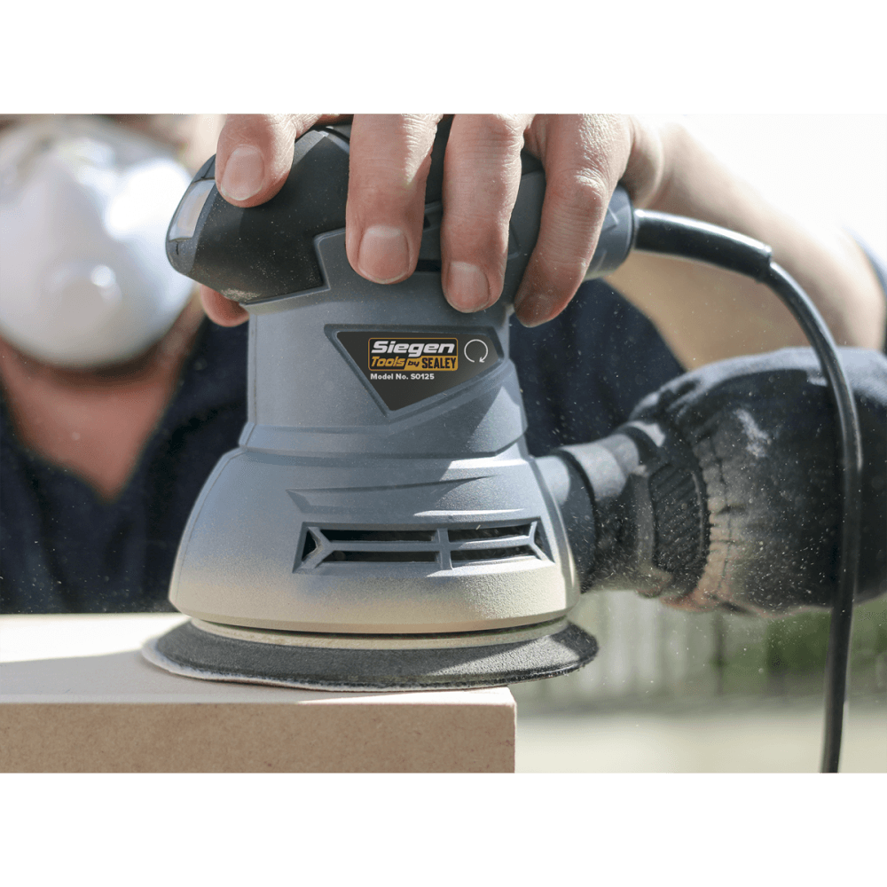 Dual Action Palm Sander 125mm 240W/230V Model No- 21647