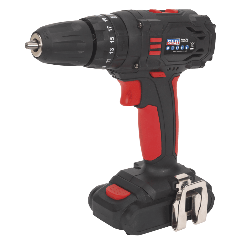 Cordless Lithium-ion 10mm Hammer Drill/Driver 18V 1.5Ah 2-Speed - Fast Charger Model No.-21978