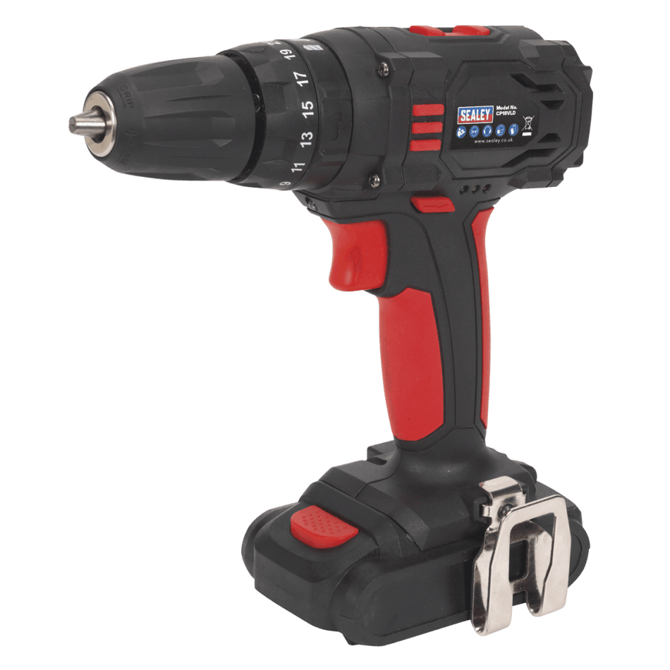 Cordless Lithium-ion 10mm Hammer Drill/Driver 18V 1.5Ah 2-Speed - Fast Charger Model No.-21978